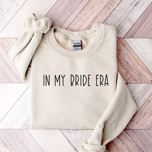In My Bride Era Sweatshirt, Retro Bride Sweatshirt, Future Mrs Sweater, Bride Gift, Fiancee Crewneck, Engagement Gift, Honeymoon Gift
