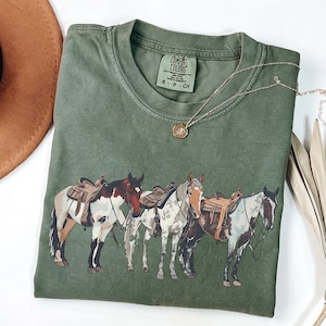Western Shirt, Horse Shirt, Western Graphic Tee, Cowgirl Tshirt, Horse Girl T Shirt, Ranch Girl Tee, Cowboy Graphic Shirt, Rodeo Tee