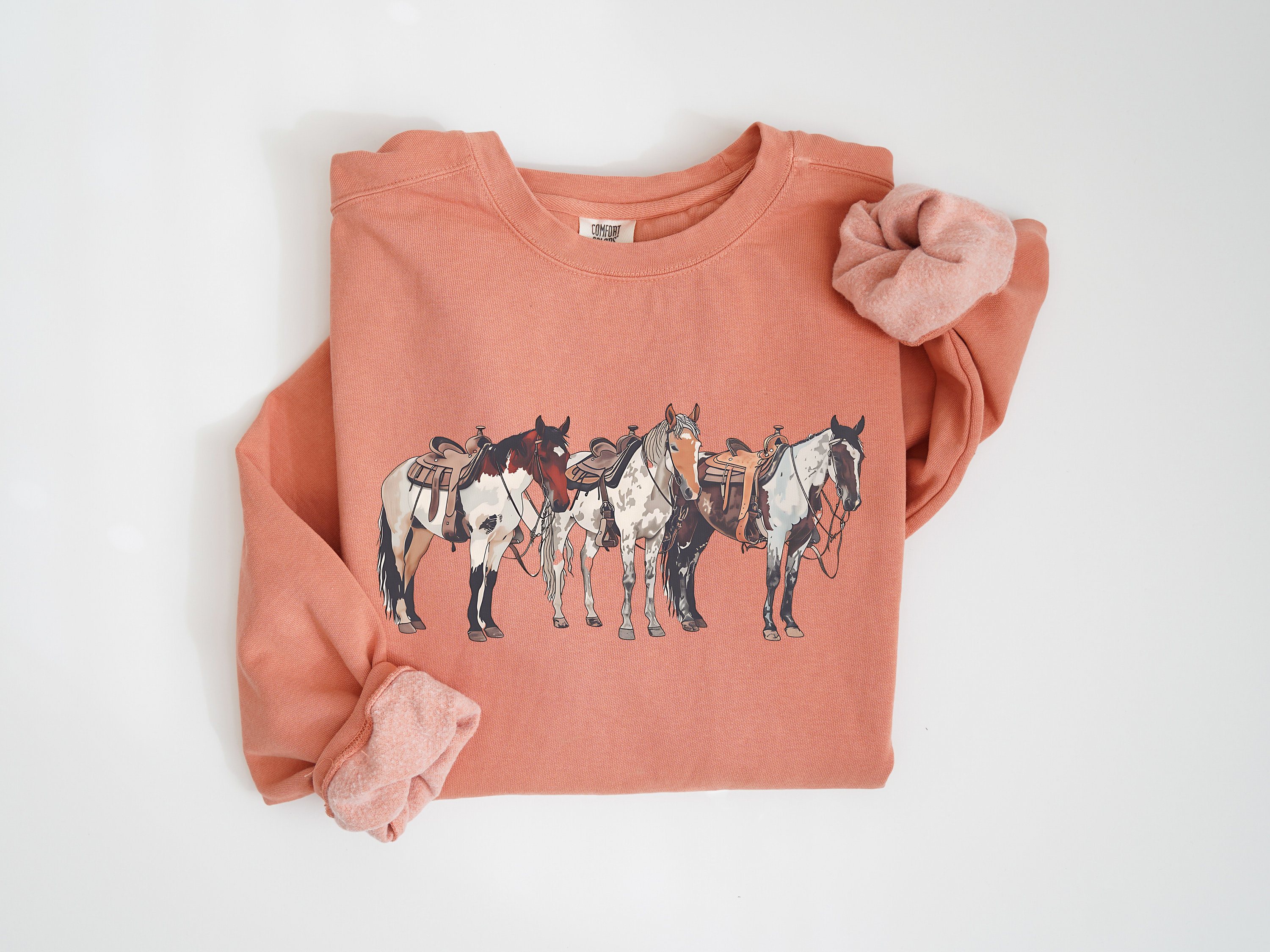 Personalized Name Western Sweatshirt, Horse Sweatshirt, Rodeo Horse Girl Sweatshirt, Ranch Girl Sweatshirt, Gift for Horse Lover/Her