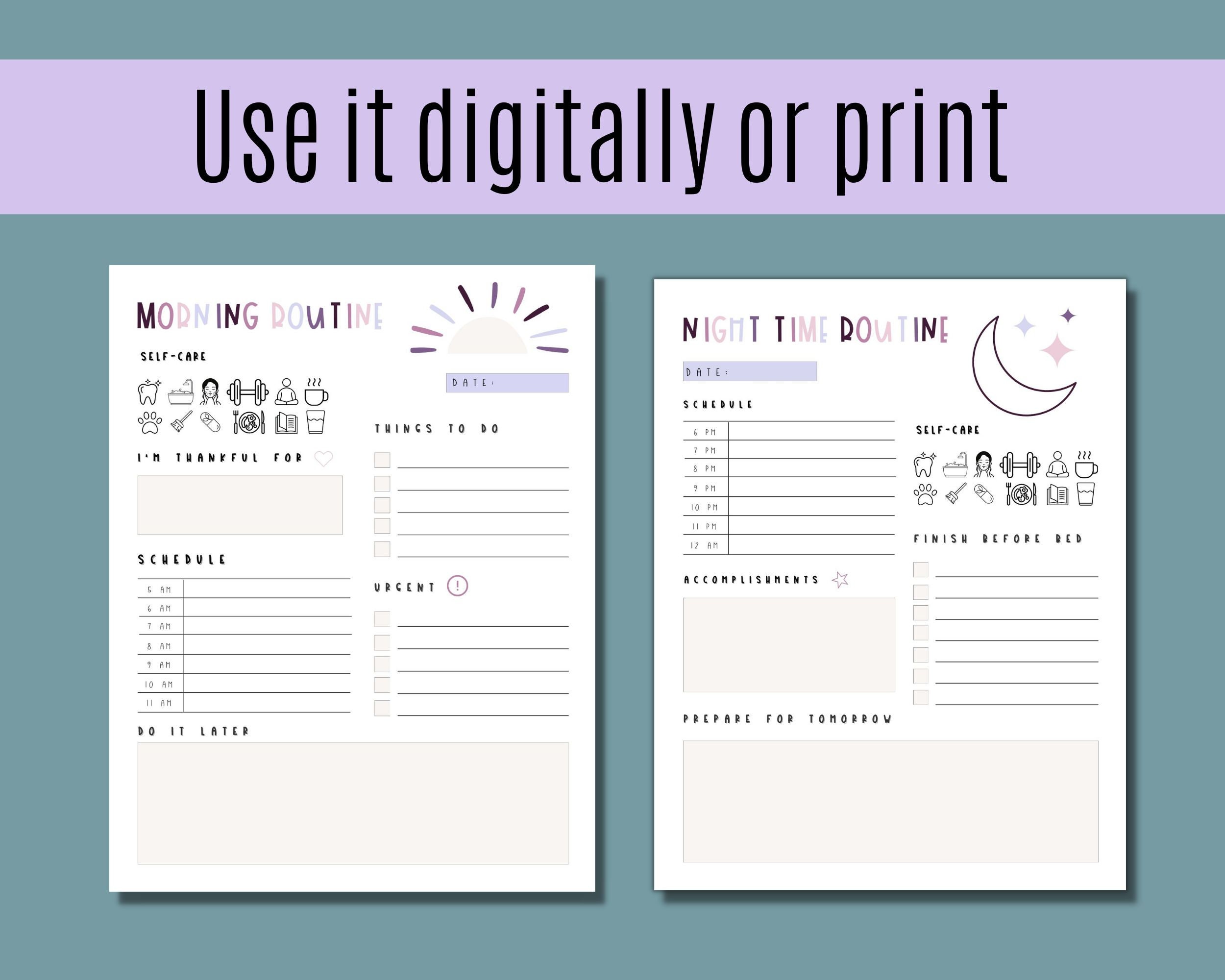Planificador De Limpieza | Horario Y Listas De Verificación | Control