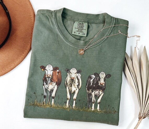 Western Shirt, Cows Shirt, Comfort Colors, Cow Lover Shirt, Funny Cow Shirt, Farm Lover Shirts, Farm Animal Shirt,