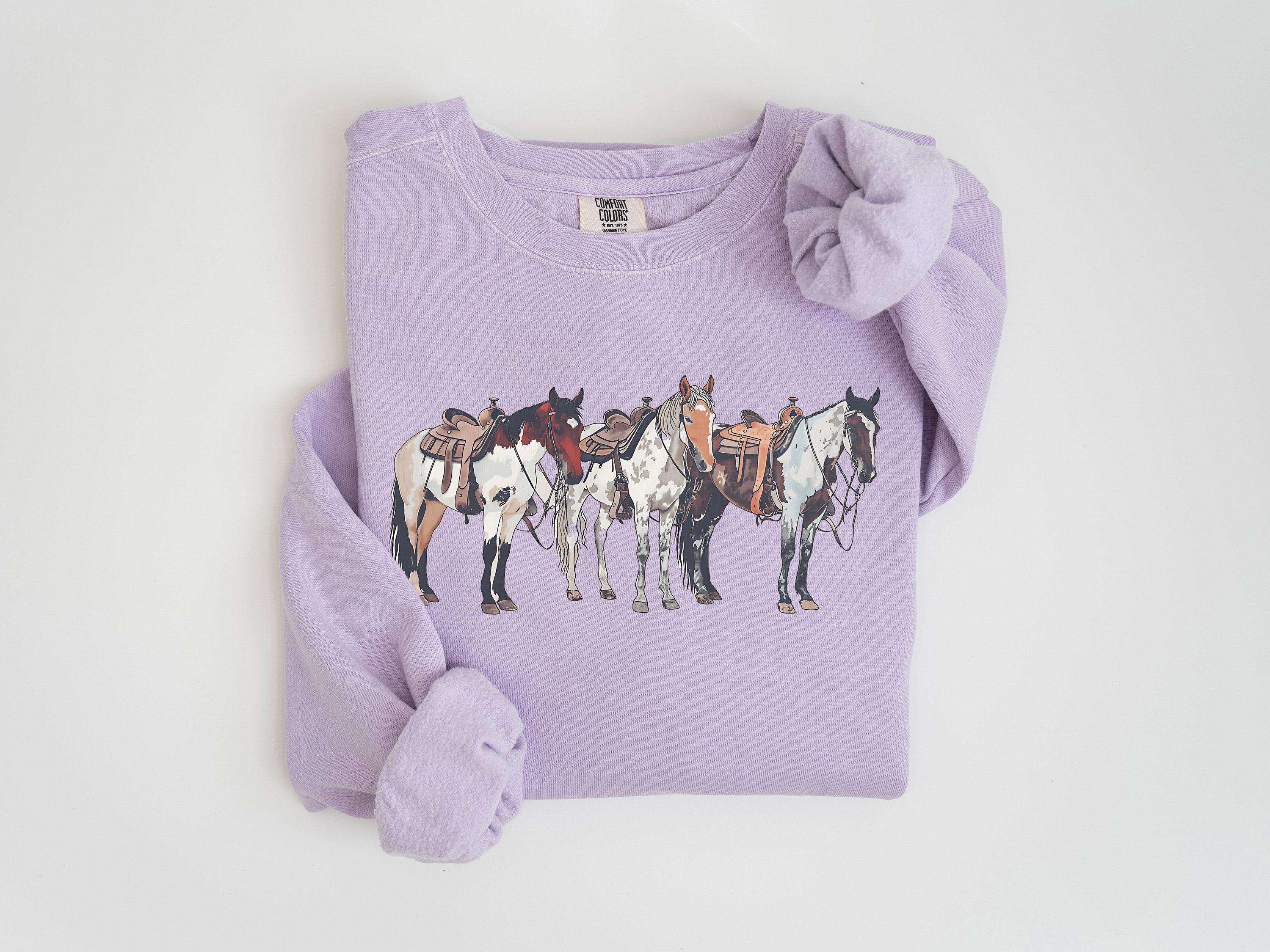 Personalized Name Western Sweatshirt, Horse Sweatshirt, Rodeo Horse Girl Sweatshirt, Ranch Girl Sweatshirt, Gift for Horse Lover/Her