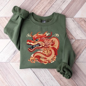 Chinese New Year 2024 Sweatshirt Celestial Year of the Dragon 2024 Lunar New Year Clothing Chinese New Year Chinese Zodiac Dragon