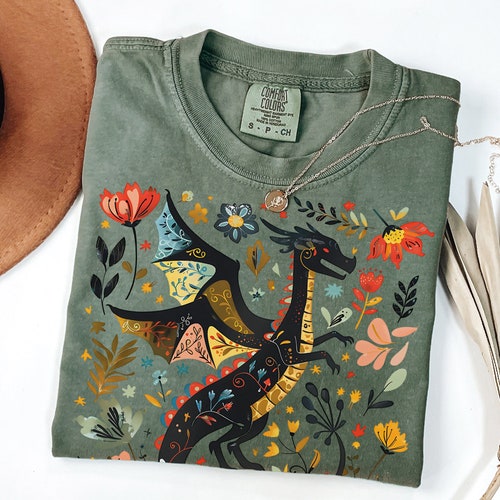 Chemise amateur de livres, liseuse de fantaisie, chemise rat de bibliothèque, chemise livresque, chemise rat de bibliothèque, cadeau club de lecture, col rond livre, chemise dragon