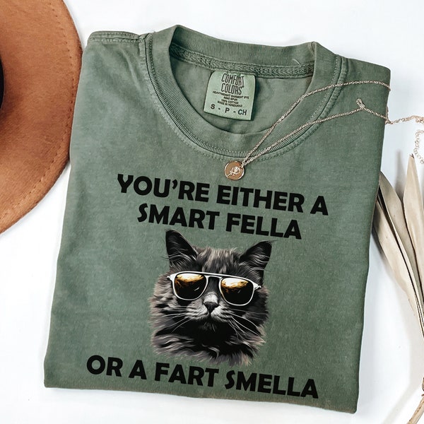 Are You A Smart Fella Or Fart Smella? Retro Cartoon T Shirt, Weird T Shirt, Meme T Shirt, Trash Panda T Shirt, Unisex