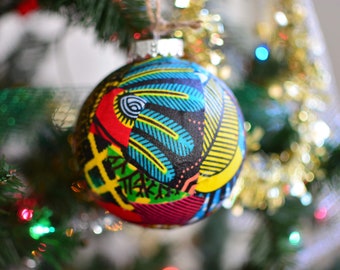 Ankara, African Print, Holiday Decor, Baubles, Ornaments, Kwanzaa, Christmas, Year Round, Pride, Black History Month