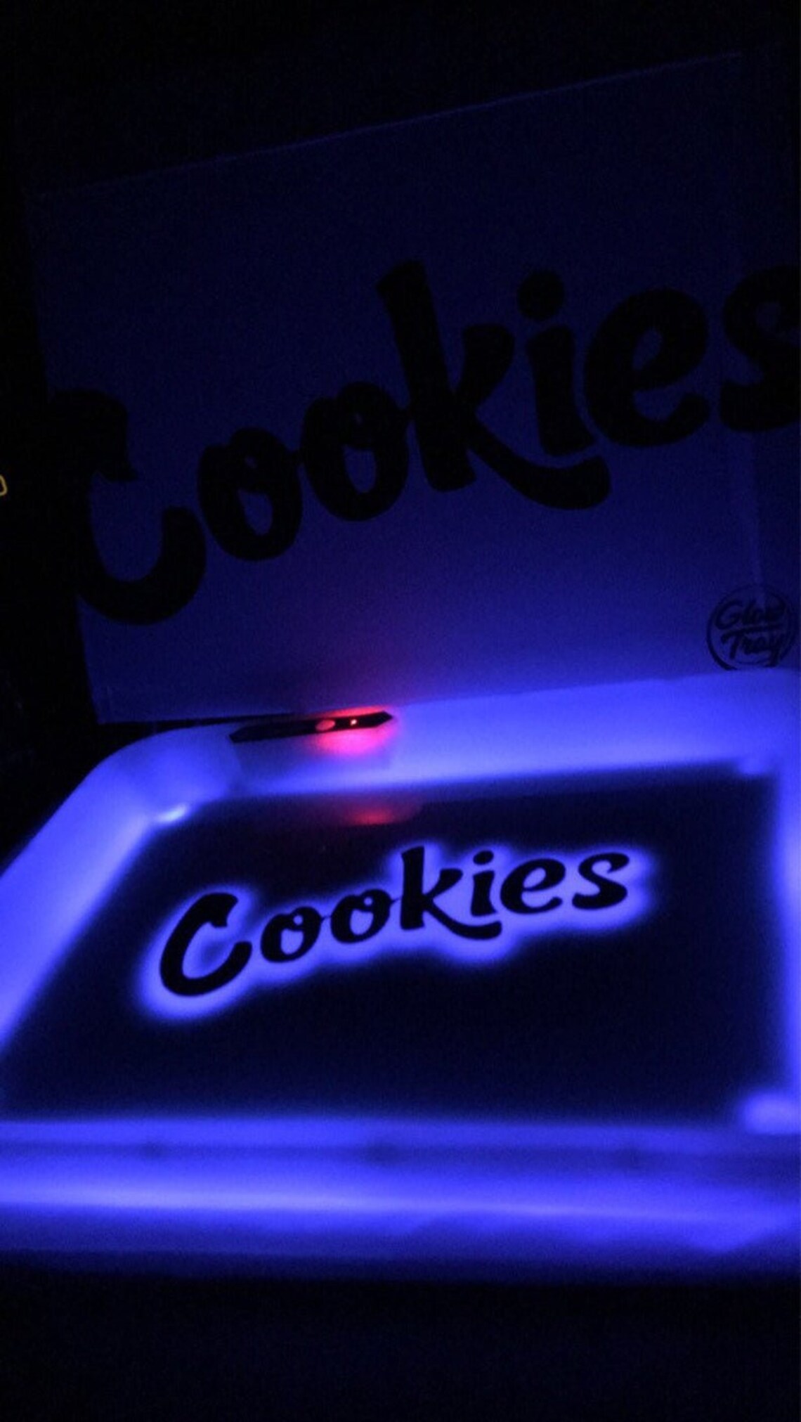 Glow Tray X Cookies LED Rolling Tray Avec Travel Bag Mis à Etsy