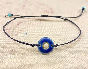 Ceramic jewelry ceramic bracelet ceramic  handmade jewelry unique ceramic accessories Persian style Ceramic jewellery evil eye bracelet