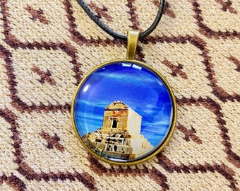 Pasargad necklace Persian style, Syrus the great steel pendant, Persepolice symbol for men and women, Ahura mazda, Syrus tomb, Achaemenid