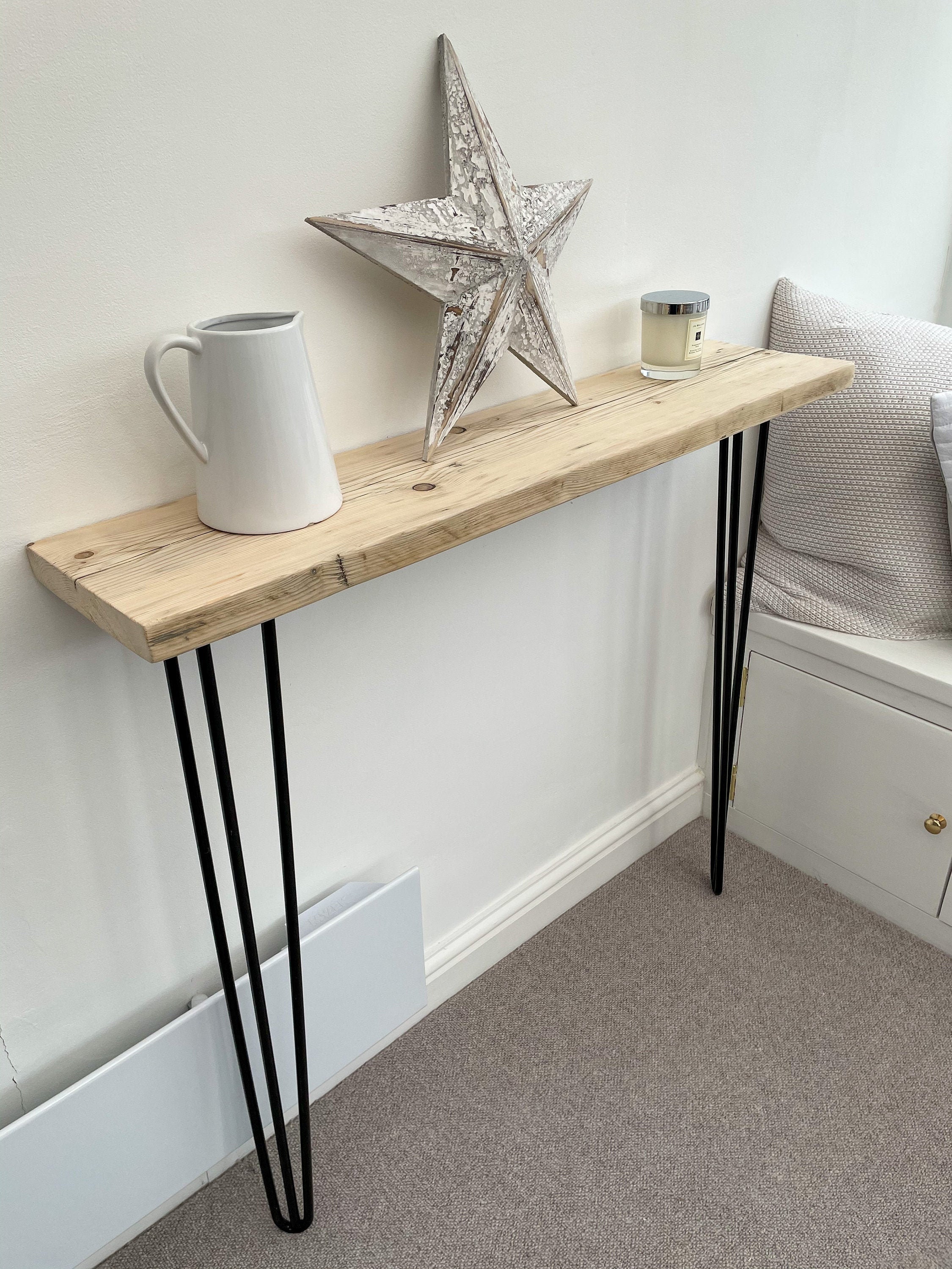 Handmade rustic console table Etsy