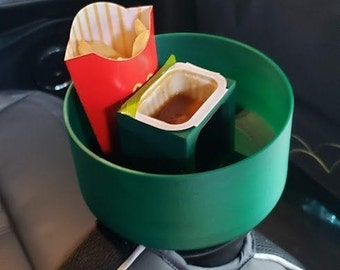 Rusisi 2pcs Dip Clip in-car Sauce Cup Holder Dip Set Ketchup Mini Dipping Cups Car Accessories Sauce Container for Vents of Vehicle