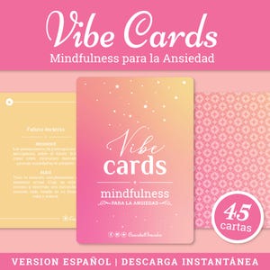 Vibe Cards – Mindfulness para la Ansiedad | 45 Cartas Digitales para Calmar la Mente