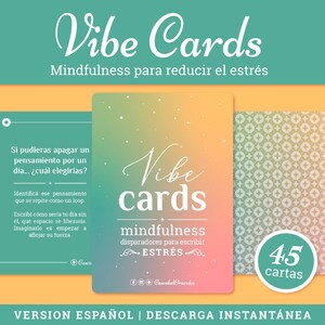 Vibe Cards – Schreibtrigger zur Stressreduzierung | 45 digitale Achtsamkeitskarten
