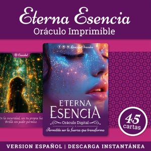 Eternal Essence Oracle - Digitaldruck auf Spanisch - DIY Kartendeck