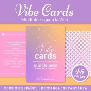 Vibe Cards – Mindfulness para la Vida | 45 Cartas Digitales para el Autoconocimiento Diario