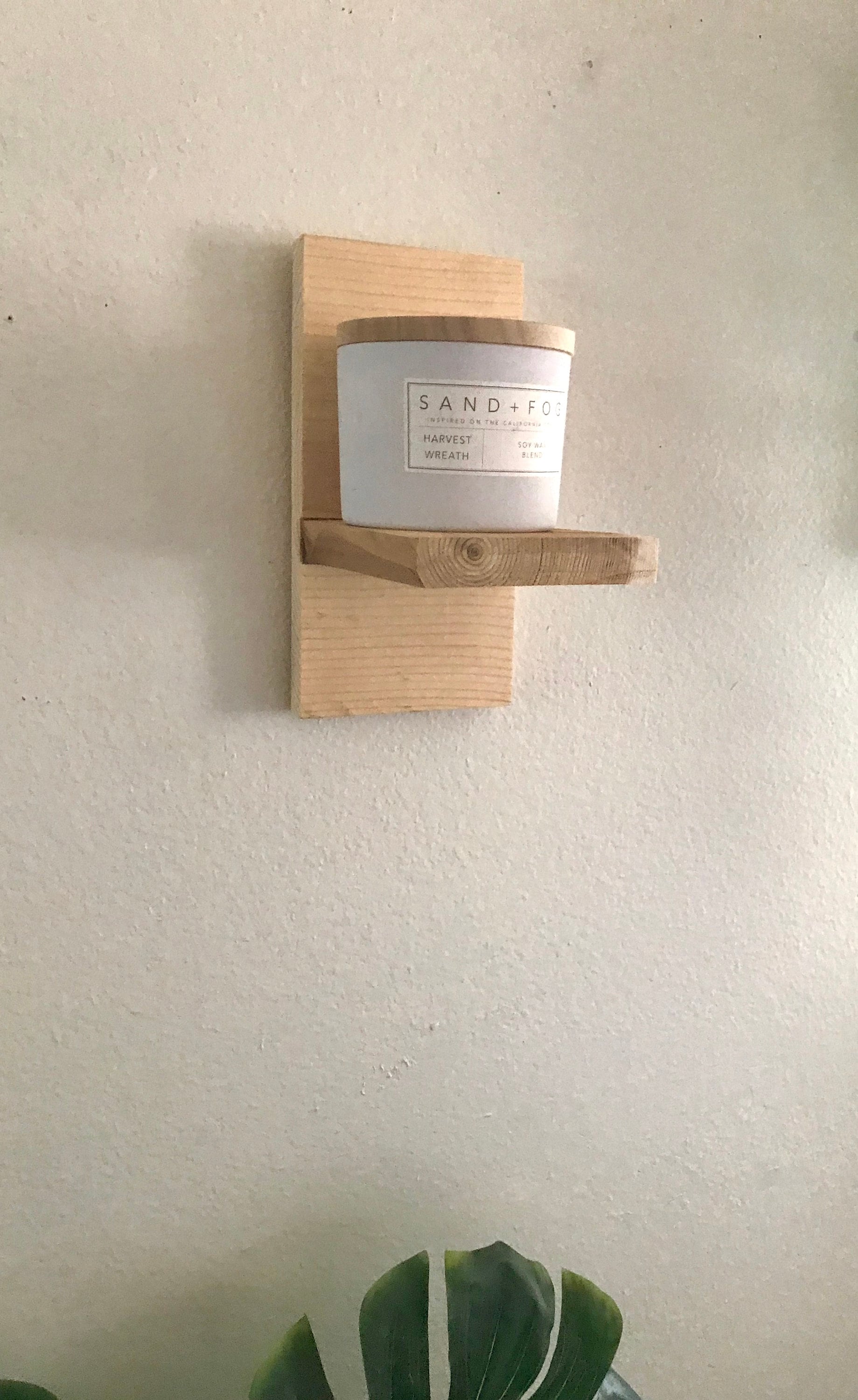 Small Candle Shelf / Simple Floating Shelf / Boho Shelf / Etsy