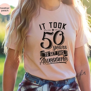 Funny Birthday Tshirt, 50th Birthday Shirt, Awesome Birthday Shirt, 50 Years Shirt, Birthday Party Shirt, Well Aged, Gift for 50 Old