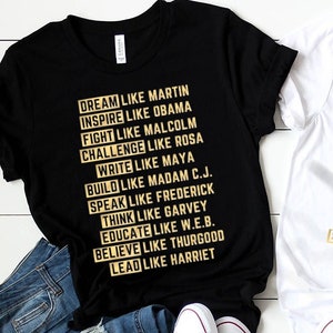 African American Activists Shirt, Black History T-Shirt, Black Pride Shirt, Gift For Activist, Rosa Parks Shirt, Martin Luther King Jr. Tee