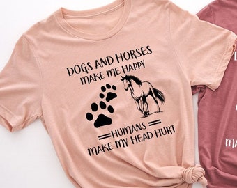 Horse Lover Shirt, Southern T Shirts, Horse T-Shirt, Dog Shirt Women, Dog Mom Shirt, Dogs And Horses Shirt, Horse Lover