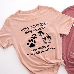 Horse Lover Shirt, Southern T Shirts, Horse T-Shirt, Dog Shirt Women, Dog Mom Shirt, Dogs And Horses Shirt, Horse Lover