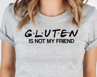 Celiac Disease T-Shirt, Funny Gluten Shirts, Gluten Free Diet Tshirt, Celiac Awareness Gift, Gluten Free Gifts, Food Allergy T Shirt