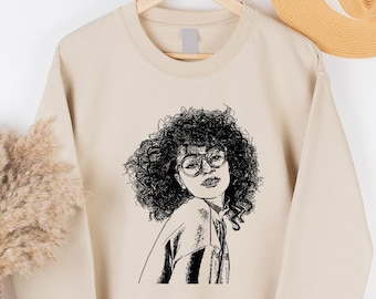 Portrait personnalisé à partir d'une chemise à manches longues avec photo, sweats à capuche et pulls photo personnalisés, cadeaux personnalisés, portrait à partir d'une photo sweat-shirt