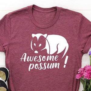 Possum T Shirt, Funny Opossum Shirt, Awesome Possum Shirts, Funny Animal TShirt, Opossum Lover Gift, Cute Possum T-Shirt