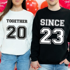 Custom Group Love Long Sleeve Shirt, Valentines Day Sweatshirt, Matching Love Hoodies, Happy Valentines Day Gifts, Gifts for Girlfriend