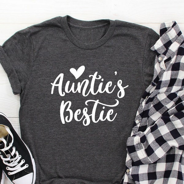 Aunties Bestie Shirt, Cute Auntie Shirt, Bestie Shirt, Aunties Favourite Tee, Mothers Day Shirt, Gift For Her, Best Nephew Shirt, Cute Gift