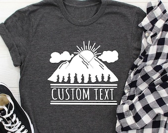 Custom Camp Shirt, Custom Text Shirt, Girls Weekend Tank Tops, Customized Girls Trip Shirt, Family Vacation TShirt, Matching Travel T Shirt