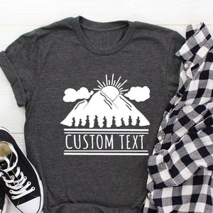 Custom Camp Shirt, Custom Text Shirt, Girls Weekend Tank Tops, Customized Girls Trip Shirt, Family Vacation TShirt, Matching Travel T Shirt