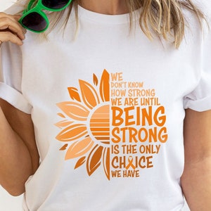 MS Awareness Shirts, Cancer Survivor Tshirt, Warrior Cancer T-Shirt, Leukemia Cancer Gift, Family Support Clothing, Multiple Sclerosis Shirt