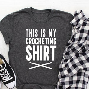 Crochet T Shirt, Crocheting Lover Shirt, Funny Crochet T Shirt, Crocheting Tee, Knitting Gifts, This Is My Crocheting Shirt, Yarning Shirt 画像 2