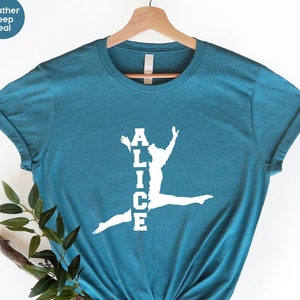 Custom Gymnastics Shirts, Custom Gymnast Shirts, Sport Birthday Gift, Sports Outfit, Gymnastics Shirt, Gymnast Gift Idea, Gymnast T-shirts