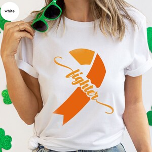 MS Awareness Month Gifts, Ribbon Graphic Tees, Support Clothing, Leukemia Awareness Shirt, Multiple Sclerosis TShirt, Survivor Outfit