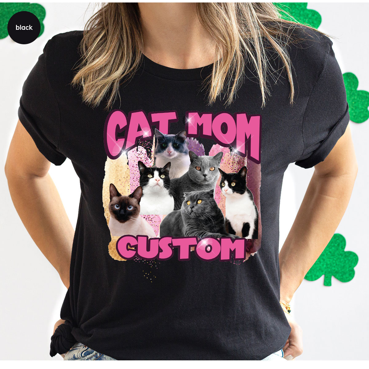 Discover Customized Cat Mom Shirt, Custom Cat Owner T-Shirt