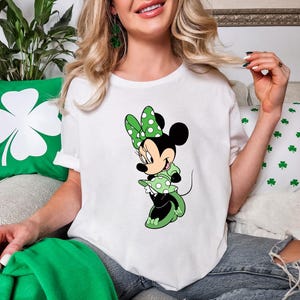 Disney Minnie St. Patrick's Shirt, Irish Day Clover Tee, Minnie Mouse Lucky Shirt, Shamrock Minnie Mouse Shirt, Lucky Minnie Shirt