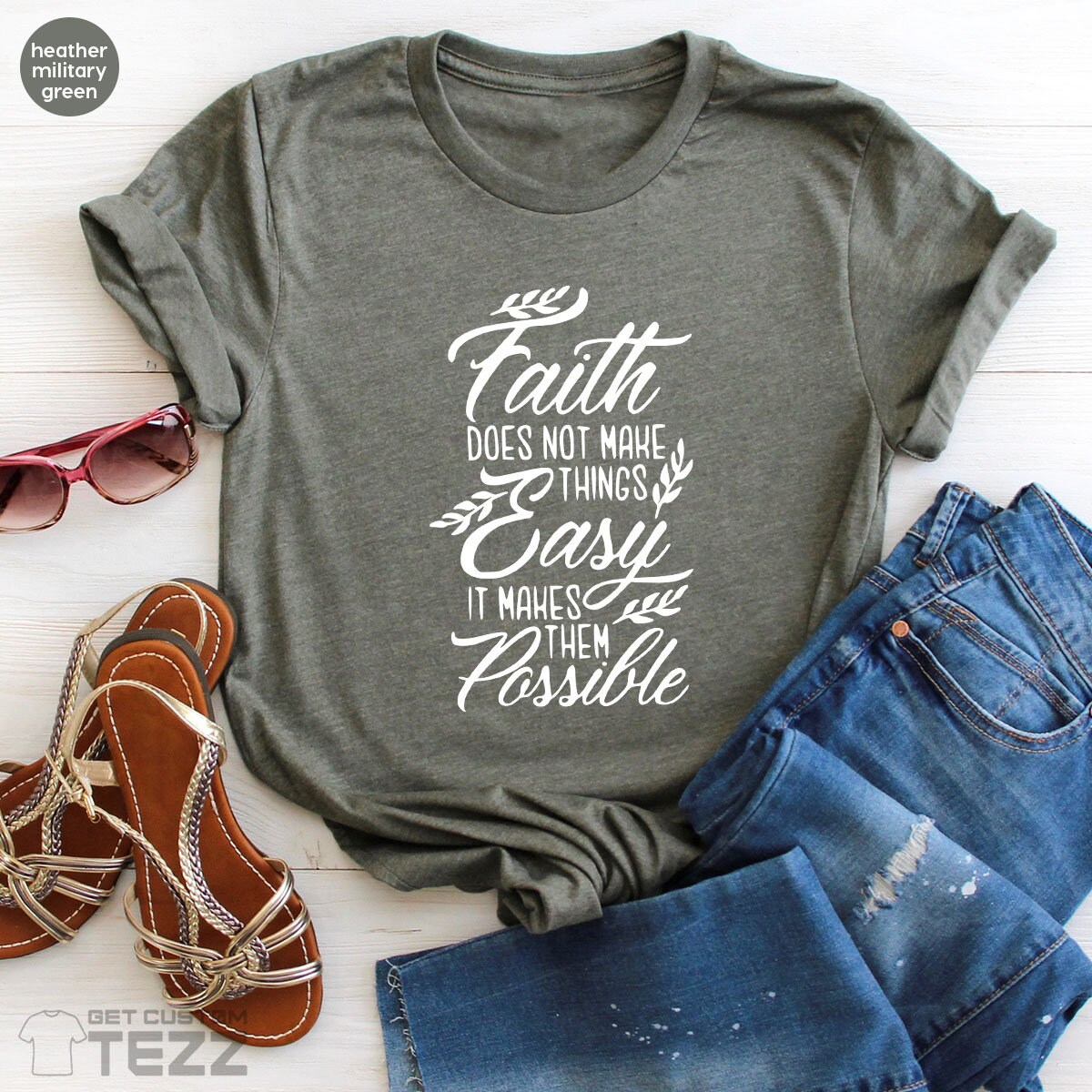 Faith Based Shirt Shirt With Saying Religious Quotes Shirt | Etsy