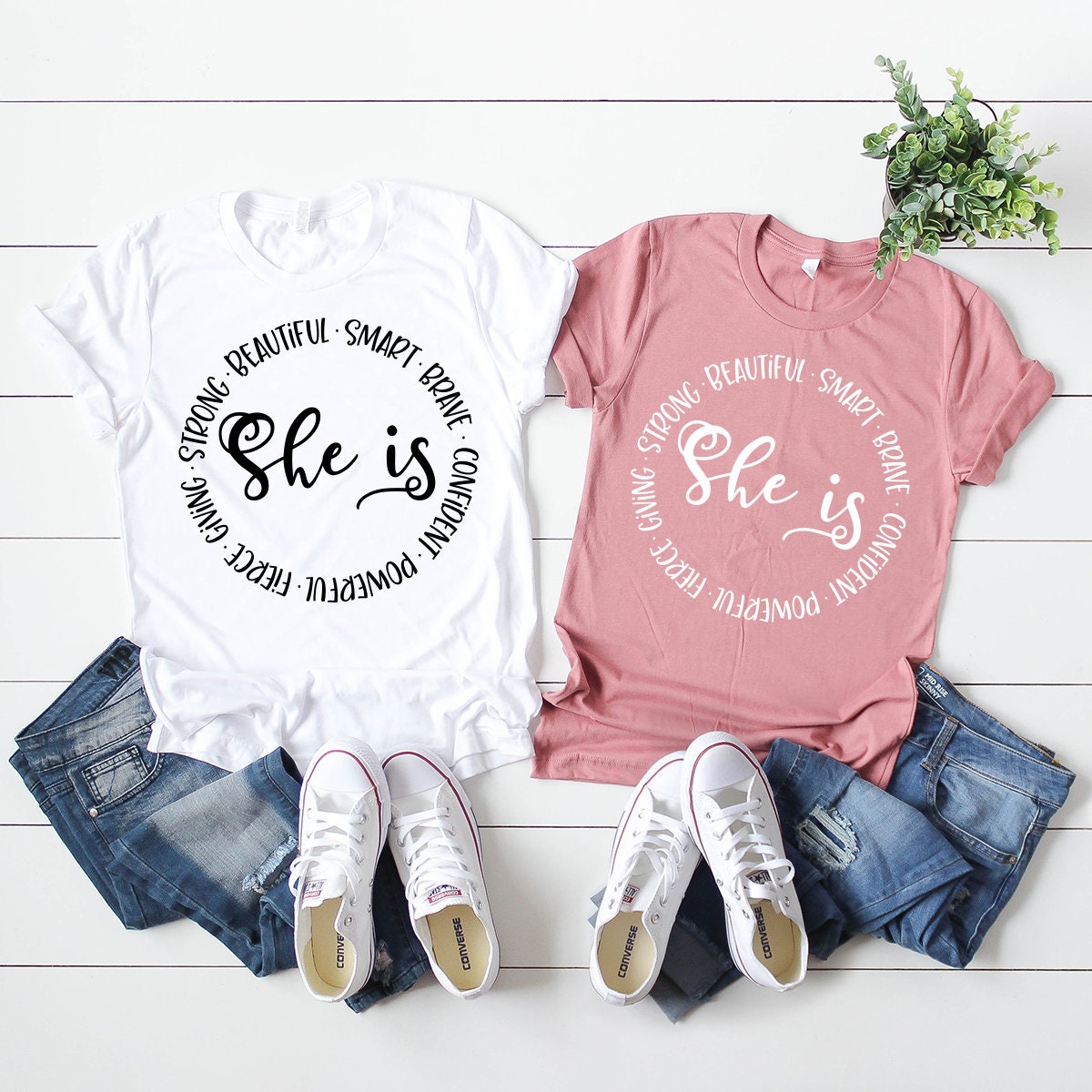 Empowered Women T-Shirt Gift For Mom Postive Shirt Feminist | Etsy