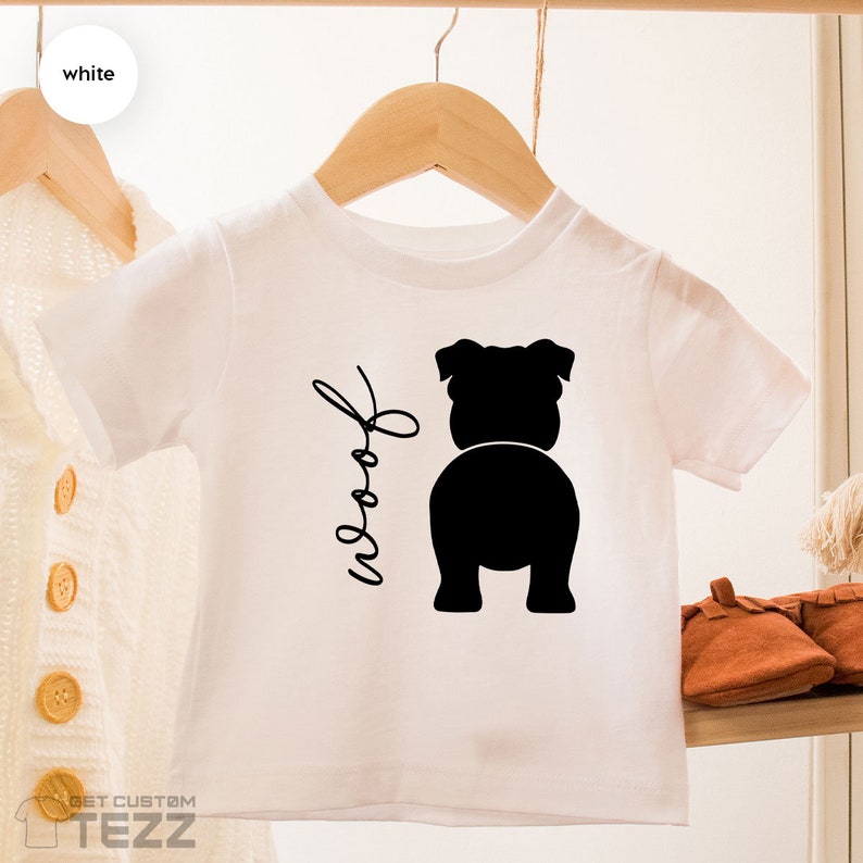 English Bulldog Shirt Cute Toddler Shirt Dog Tshirt Baby Etsy