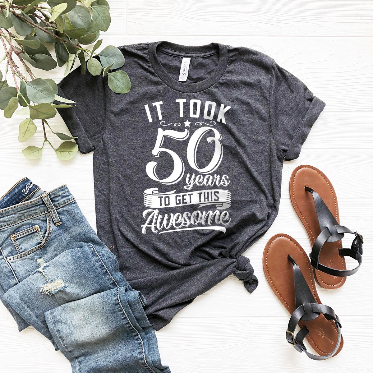 Discover Funny Birthday T-shirt, 50th Birthday Shirt, Awesome Birthday Shirt