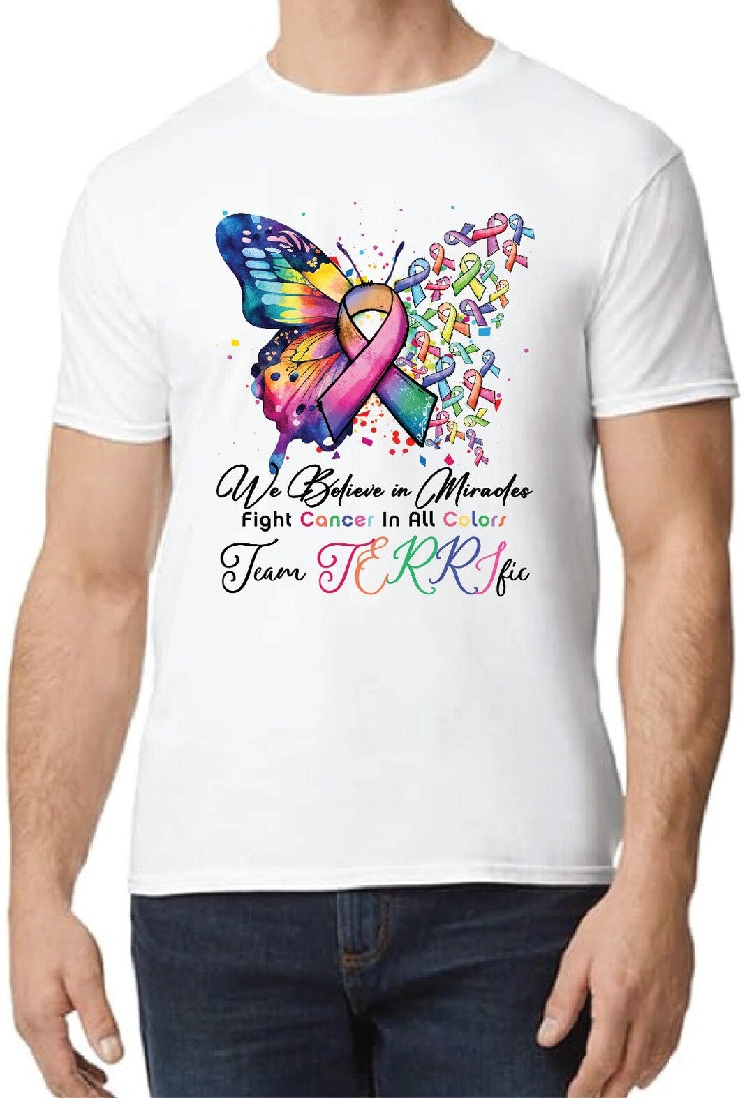 Cancer Warrior Gift, Cancer Terrific Shirt, Family Support T-shirt ...