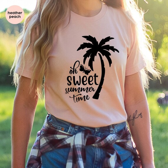 Funny Beach Shirts, Beach Lover Gifts, Girls Trip Shirt, Summer T Shirts, Palm Tree Tshirts, Womens Holiday Shirt, Sweet Summertime Tee,