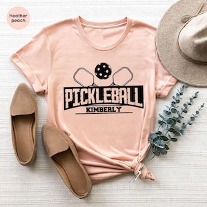 Custom Pickleball T-Shirt, Personalized Pickleball Gifts, Customized Player Outfit, Pickleball Sister Graphic Tees, Pickleball Team Gifts