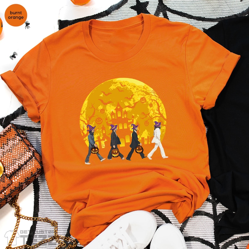 Funny Halloween Shirt, Road Records , Album Cover Parody, Halloween Love Shirt, Fall Pumpkin Shirt, Best Friend Gift, Classic Rock Lover Tee image 4