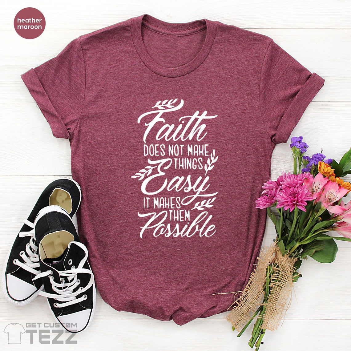 Faith Based Shirt Shirt With Saying Religious Quotes Shirt Etsy