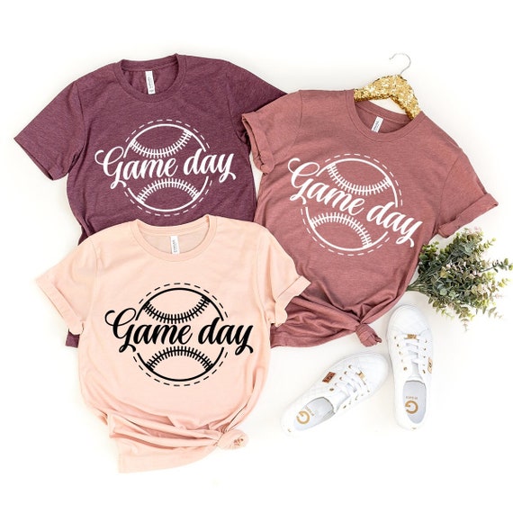Game Day Baseball Shirt, Game Day Softball Shirt, Baseball Shirts for Women, Gameday Baseball Shirt, Mom Baseball Tee, Mom Softball Tee