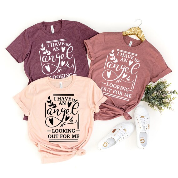 I Have an Angel Looking out For Me Shirt, Christian Shirts, God Lover Shirt, Faith Shirt, Religious Shirt, Christ Jesus Shirt, Prayer Tee