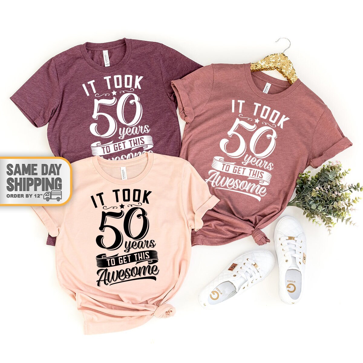 Discover Funny Birthday T-shirt, 50th Birthday Shirt, Awesome Birthday Shirt