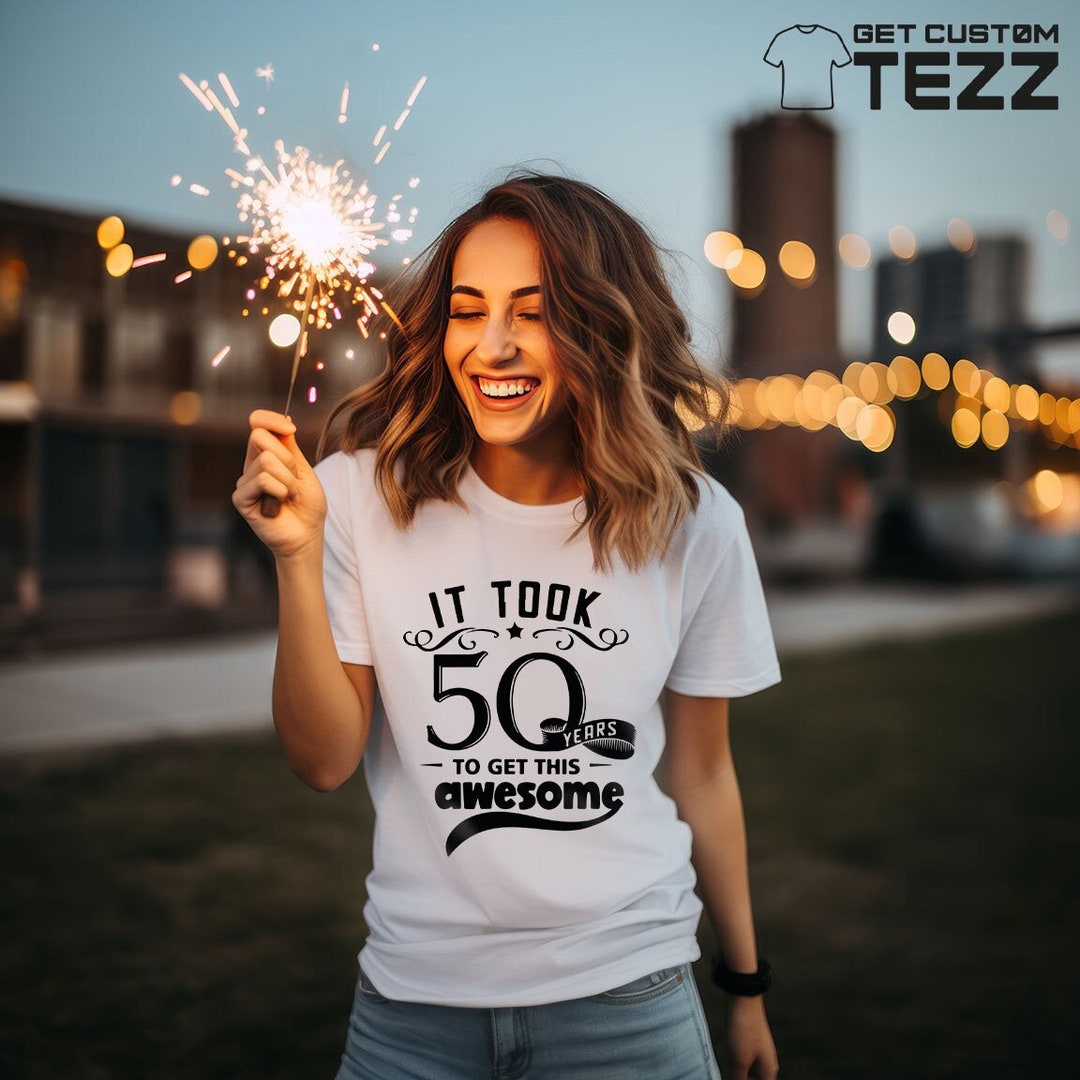 50th Birthday Gift 50 Yr Years Old Funny Square Root T Shirt